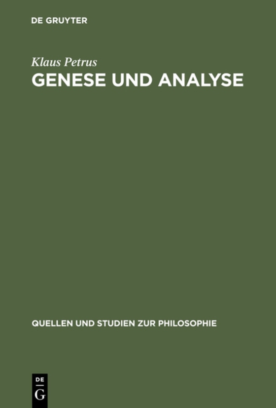 Genese und Analyse (e-bog) af Petrus, Klaus