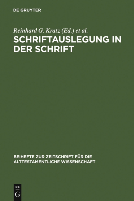 Schriftauslegung in der Schrift (e-bog) af -