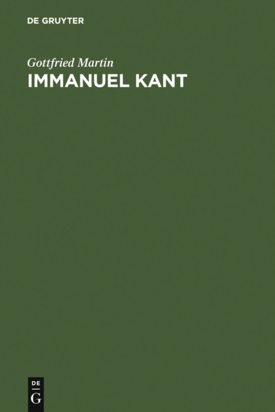 Immanuel Kant (e-bog) af Martin, Gottfried