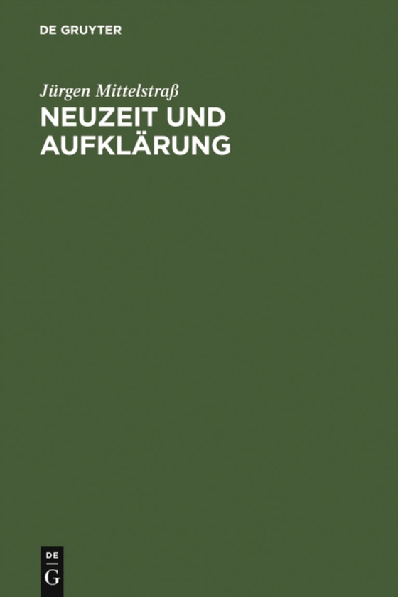 Neuzeit und Aufklärung (e-bog) af Mittelstra, Jurgen