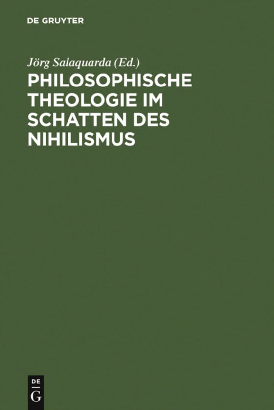 Philosophische Theologie im Schatten des Nihilismus (e-bog) af -