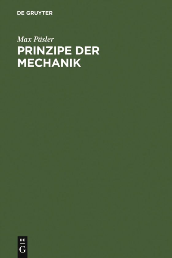 Prinzipe der Mechanik (e-bog) af Pasler, Max