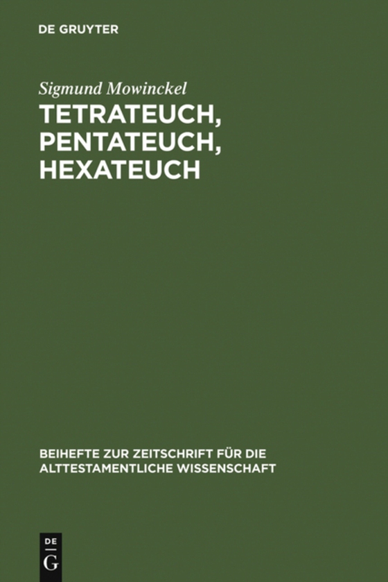 Tetrateuch, Pentateuch, Hexateuch (e-bog) af Mowinckel, Sigmund