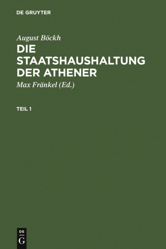 Die Staatshaushaltung der Athener (e-bog) af Bockh, August