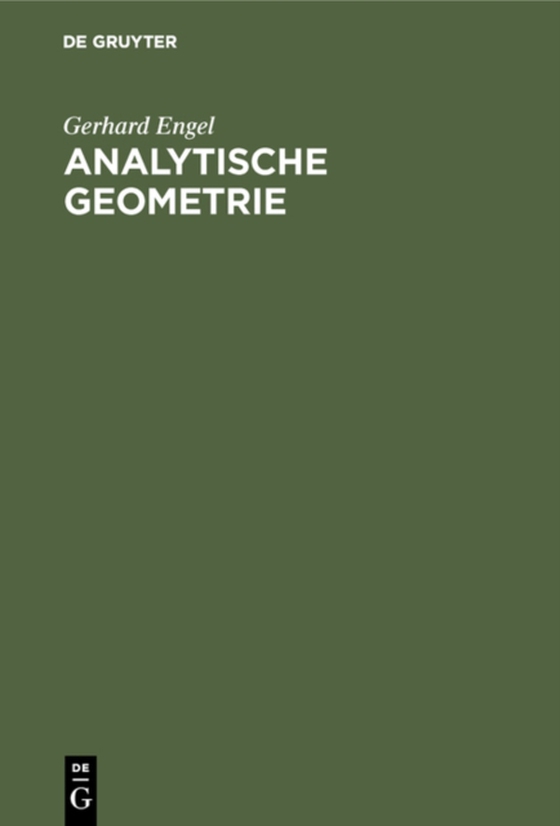 Analytische Geometrie (e-bog) af Engel, Gerhard