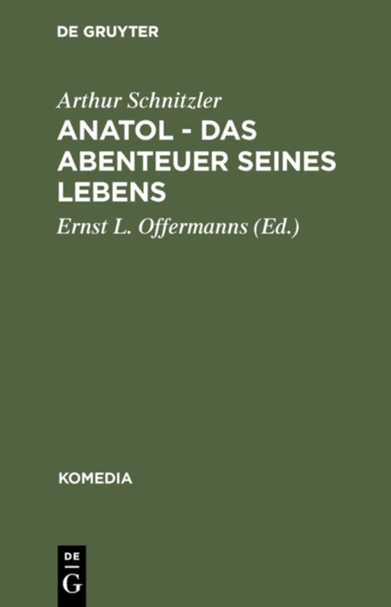 Anatol - Das Abenteuer seines Lebens (e-bog) af Schnitzler, Arthur