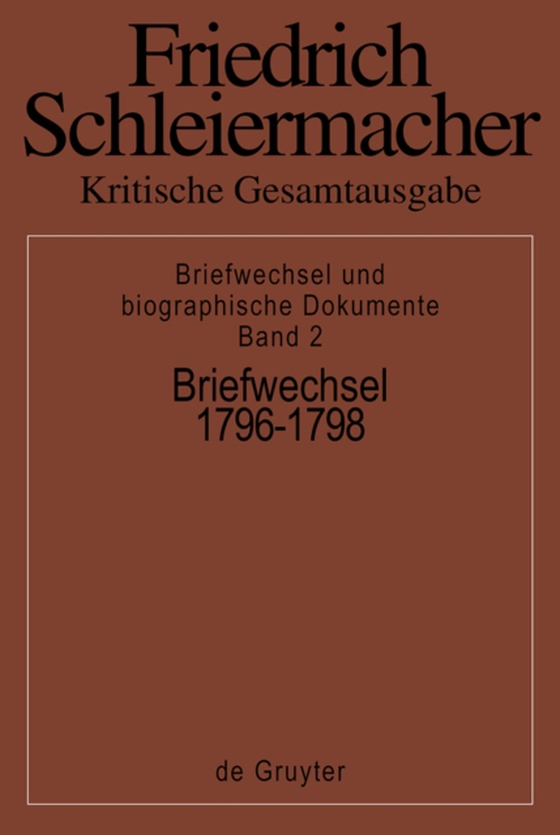 Briefwechsel 1796-1798 (e-bog) af -