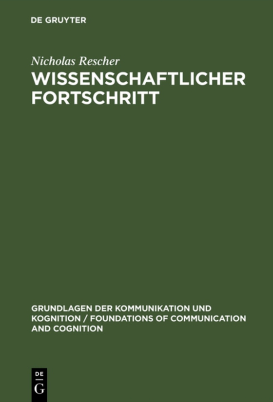 Wissenschaftlicher Fortschritt (e-bog) af Rescher, Nicholas