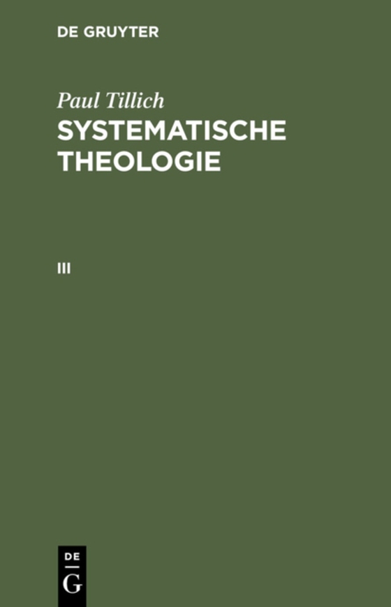 Systematische Theologie III