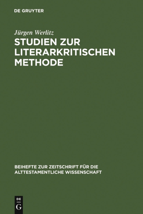 Studien zur literarkritischen Methode (e-bog) af Werlitz, Jurgen