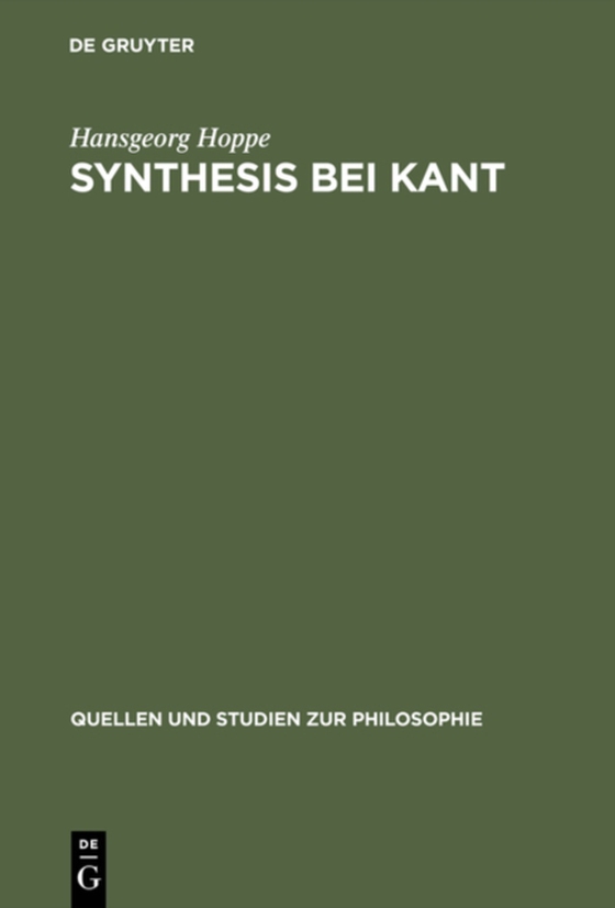 Synthesis bei Kant (e-bog) af Hoppe, Hansgeorg