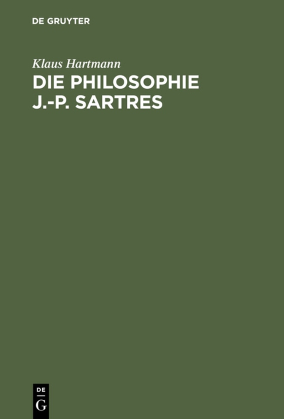 Die Philosophie J.-P. Sartres