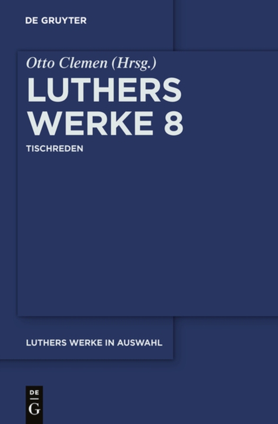 Tischreden (e-bog) af Luther, Martin