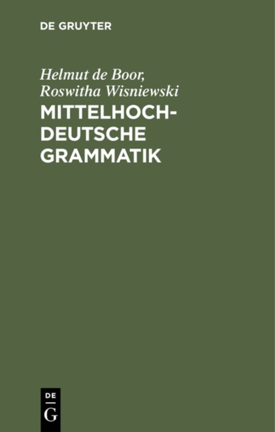 Mittelhochdeutsche Grammatik (e-bog) af Wisniewski, Roswitha