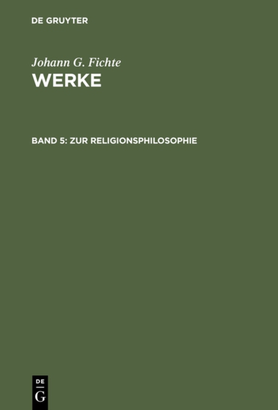 Zur Religionsphilosophie (e-bog) af Fichte, Johann G.
