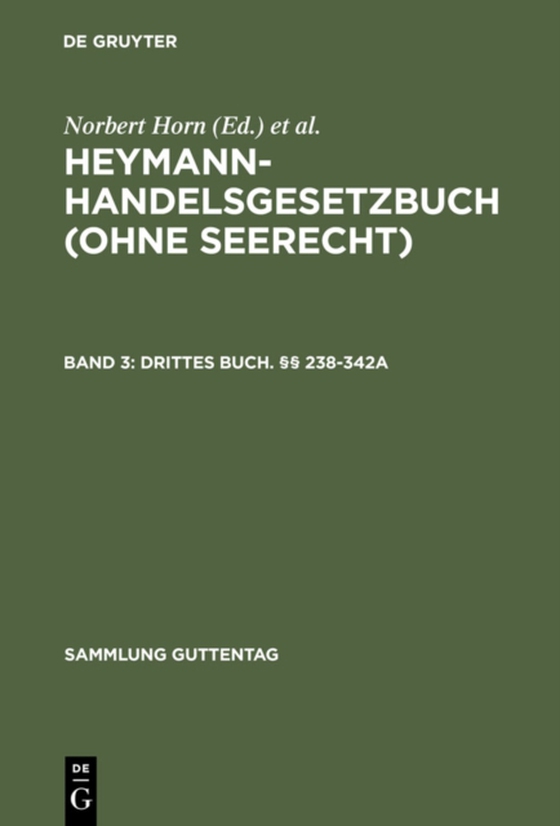 Drittes Buch. §§ 238-342a (e-bog) af -