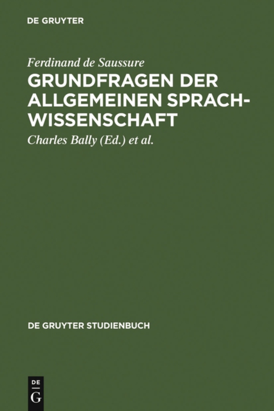 Grundfragen der allgemeinen Sprachwissenschaft (e-bog) af Saussure, Ferdinand de