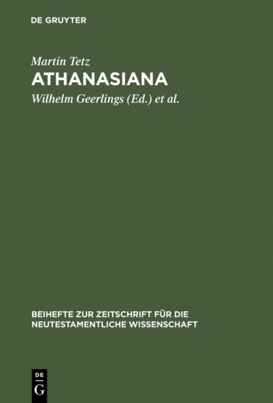 Athanasiana (e-bog) af Tetz, Martin