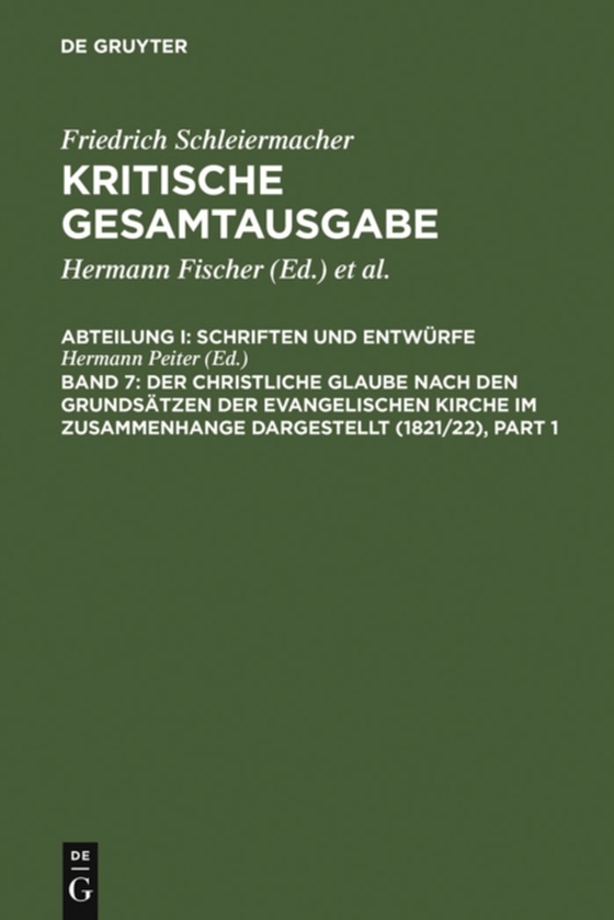 Der christliche Glaube nach den Grundsätzen der evangelischen Kirche im Zusammenhange dargestellt (1821/22) (e-bog) af -