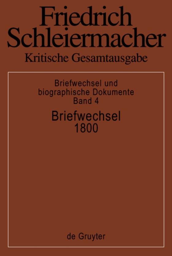 Briefwechsel 1800 (e-bog) af -