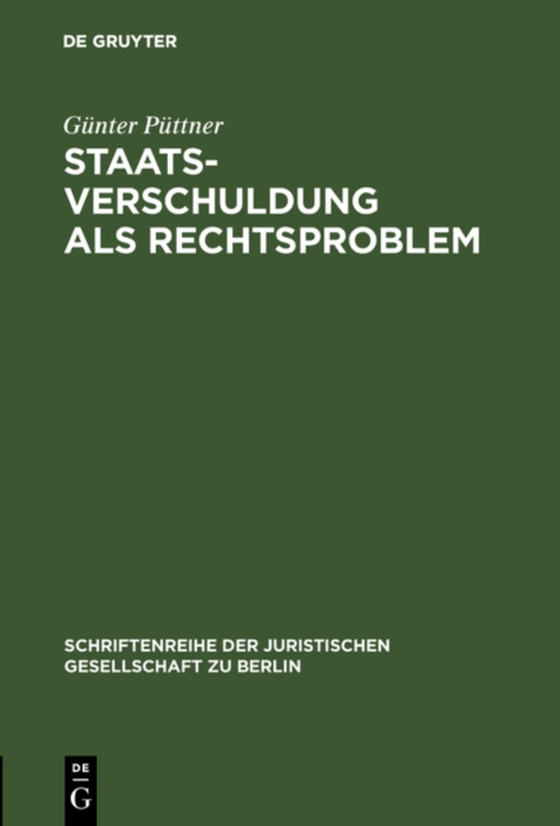 Staatsverschuldung als Rechtsproblem