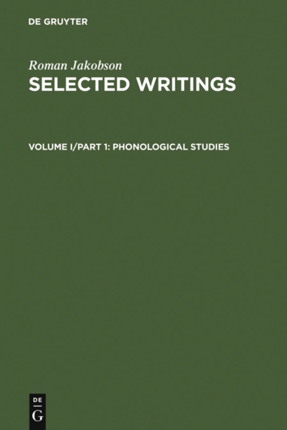 Phonological Studies (e-bog) af Jakobson, Roman