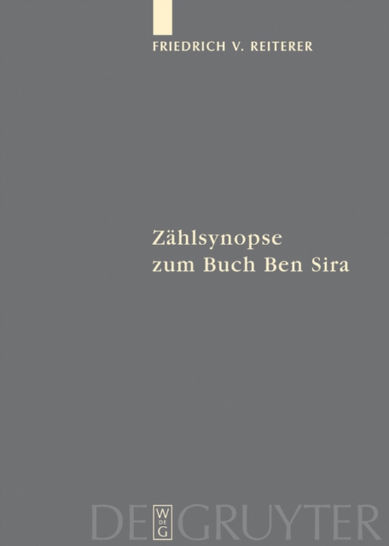 Zählsynopse zum Buch Ben Sira