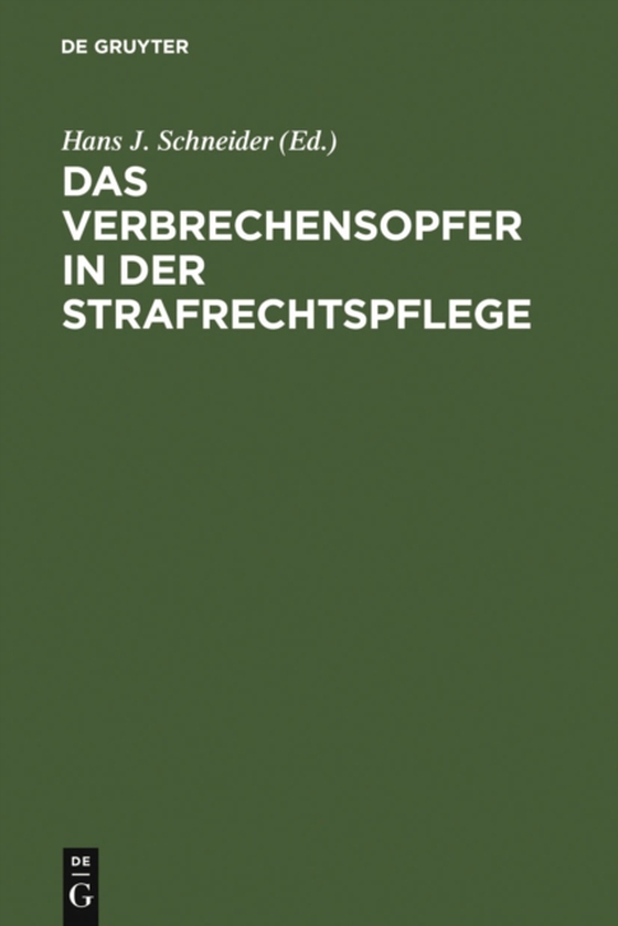 Das Verbrechensopfer in der Strafrechtspflege (e-bog) af -