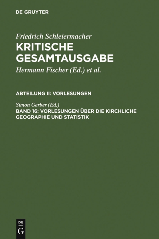 Vorlesungen über die kirchliche Geographie und Statistik (e-bog) af -