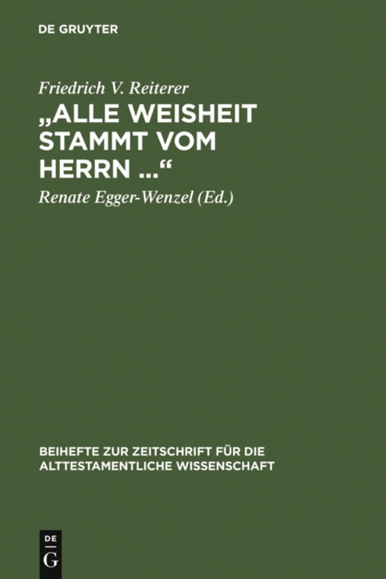 „Alle Weisheit stammt vom Herrn …“ (e-bog) af Reiterer, Friedrich V.