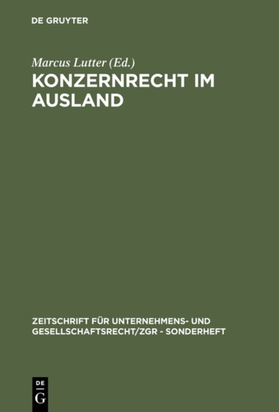 Konzernrecht im Ausland (e-bog) af -