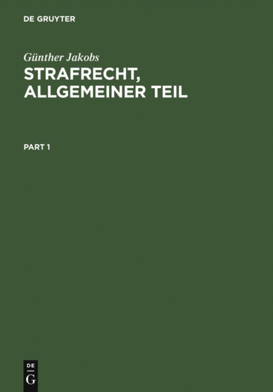 Strafrecht, Allgemeiner Teil