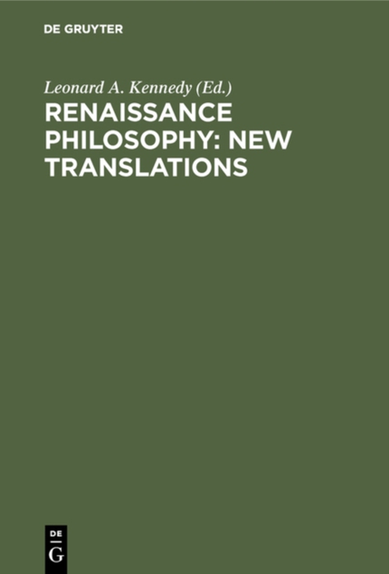 Renaissance Philosophy: New Translations (e-bog) af -