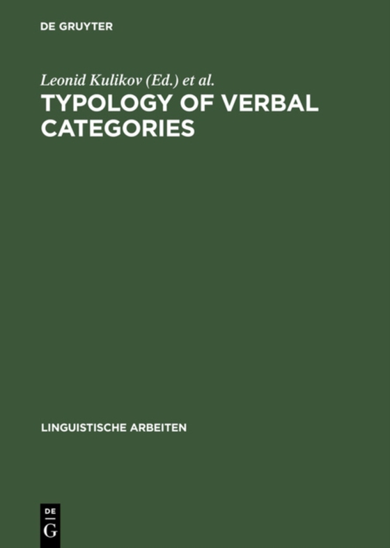 Typology of Verbal Categories (e-bog) af -