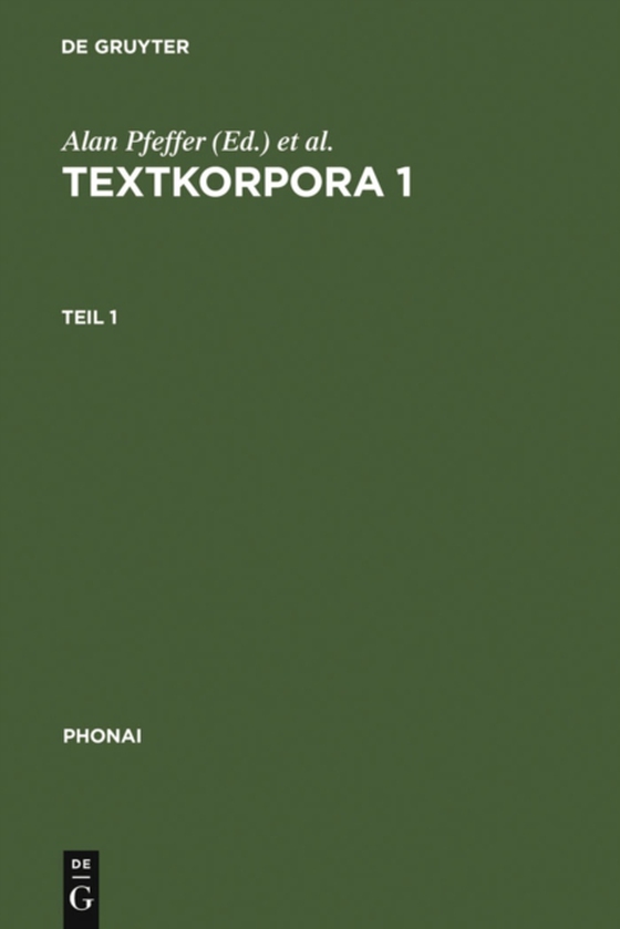 Textkorpora 1 (e-bog) af -