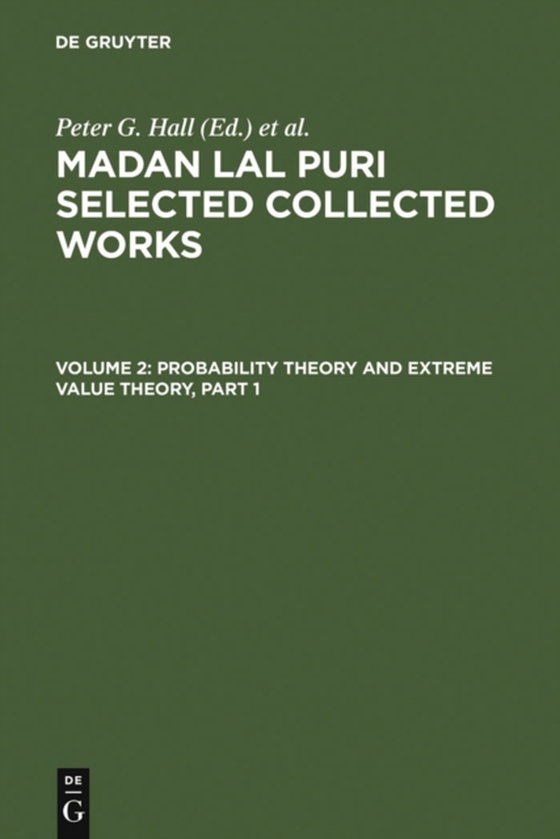 Probability Theory and Extreme Value Theory (e-bog) af Puri, Madan Lal