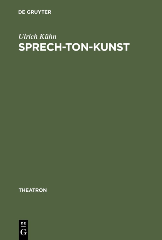 Sprech-Ton-Kunst (e-bog) af Kuhn, Ulrich