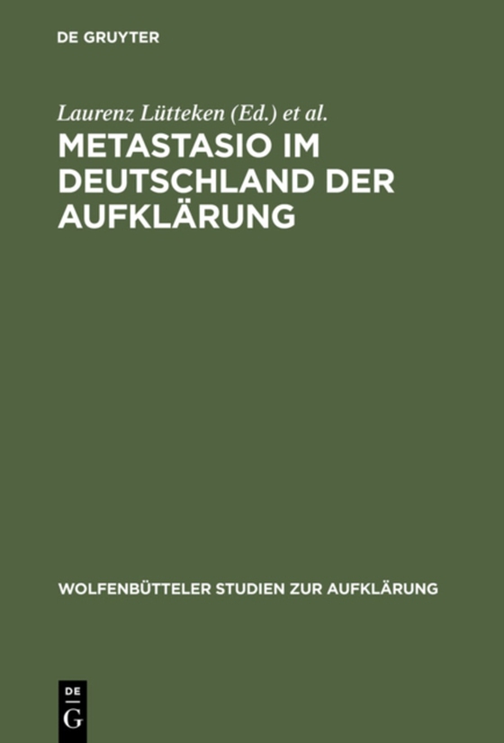 Metastasio im Deutschland der Aufklärung (e-bog) af -