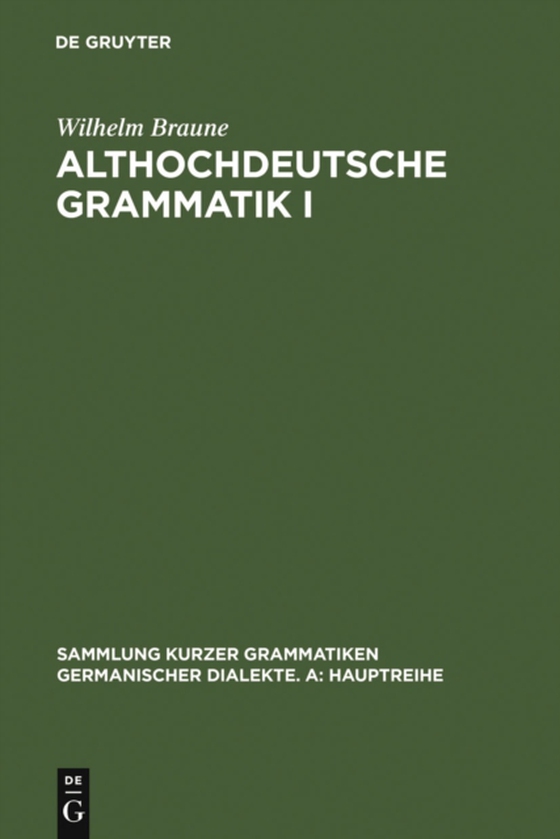 Althochdeutsche Grammatik I (e-bog) af Braune, Wilhelm