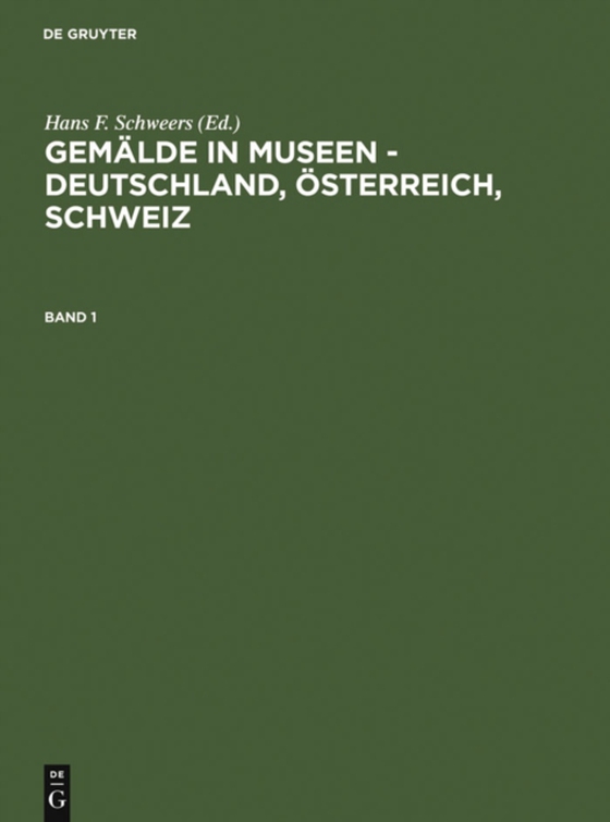 Gemälde in Museen - Deutschland, Österreich, Schweiz / Paintings in Museums - Germany, Austria, Switzerland