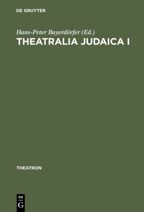 Theatralia Judaica I (e-bog) af -