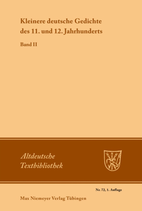 Kleinere deutsche Gedichte des 11. und 12. Jahrhunderts (e-bog) af -