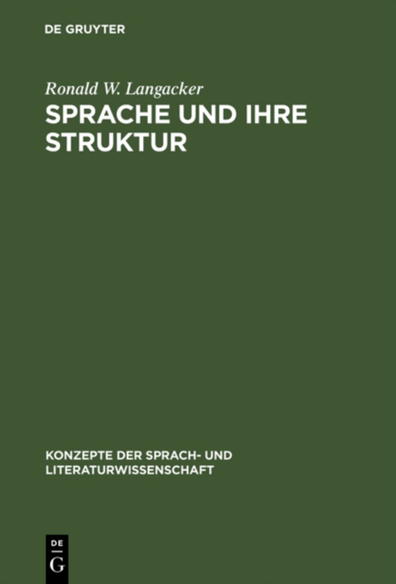 Sprache und ihre Struktur (e-bog) af Langacker, Ronald W.