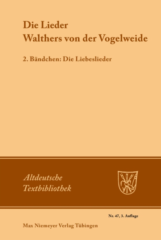 Die Lieder Walthers von der Vogelweide (e-bog) af -