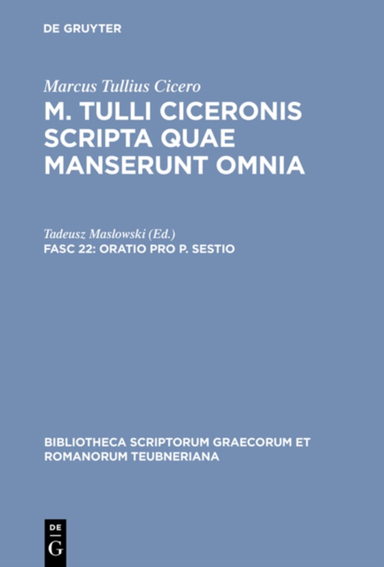 Oratio pro P. Sestio (e-bog) af Cicero, Marcus Tullius