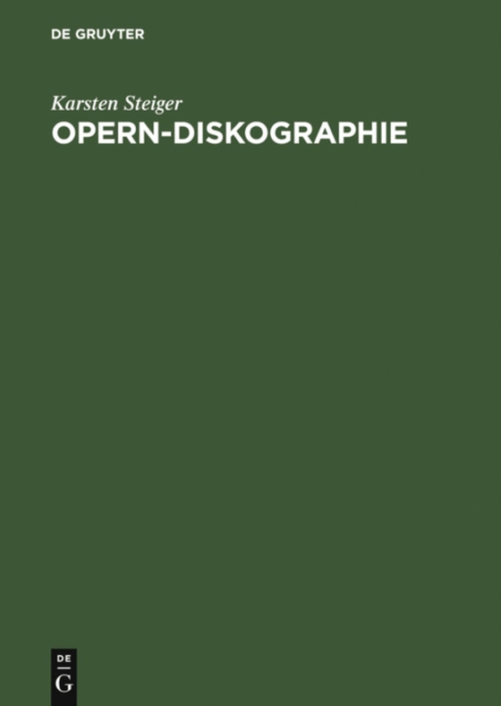 Opern-Diskographie