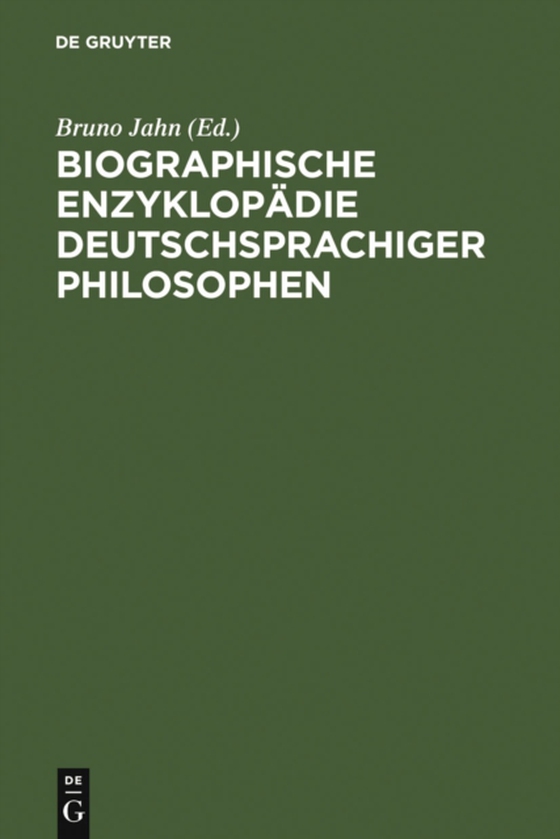 Biographische Enzyklopädie deutschsprachiger Philosophen (e-bog) af -