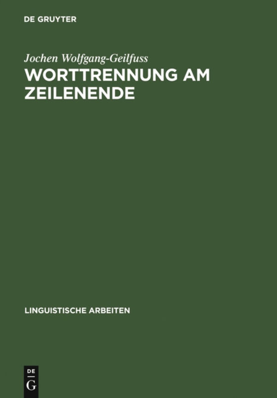 Worttrennung am Zeilenende (e-bog) af Wolfgang-Geilfuss, Jochen