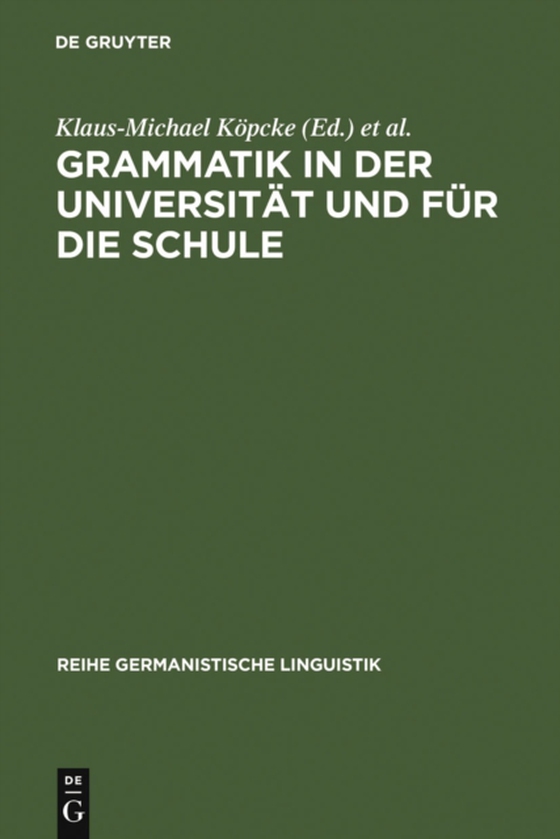 Grammatik in der Universität und für die Schule