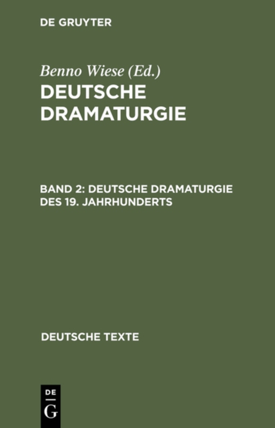 Deutsche Dramaturgie des 19. Jahrhunderts (e-bog) af -